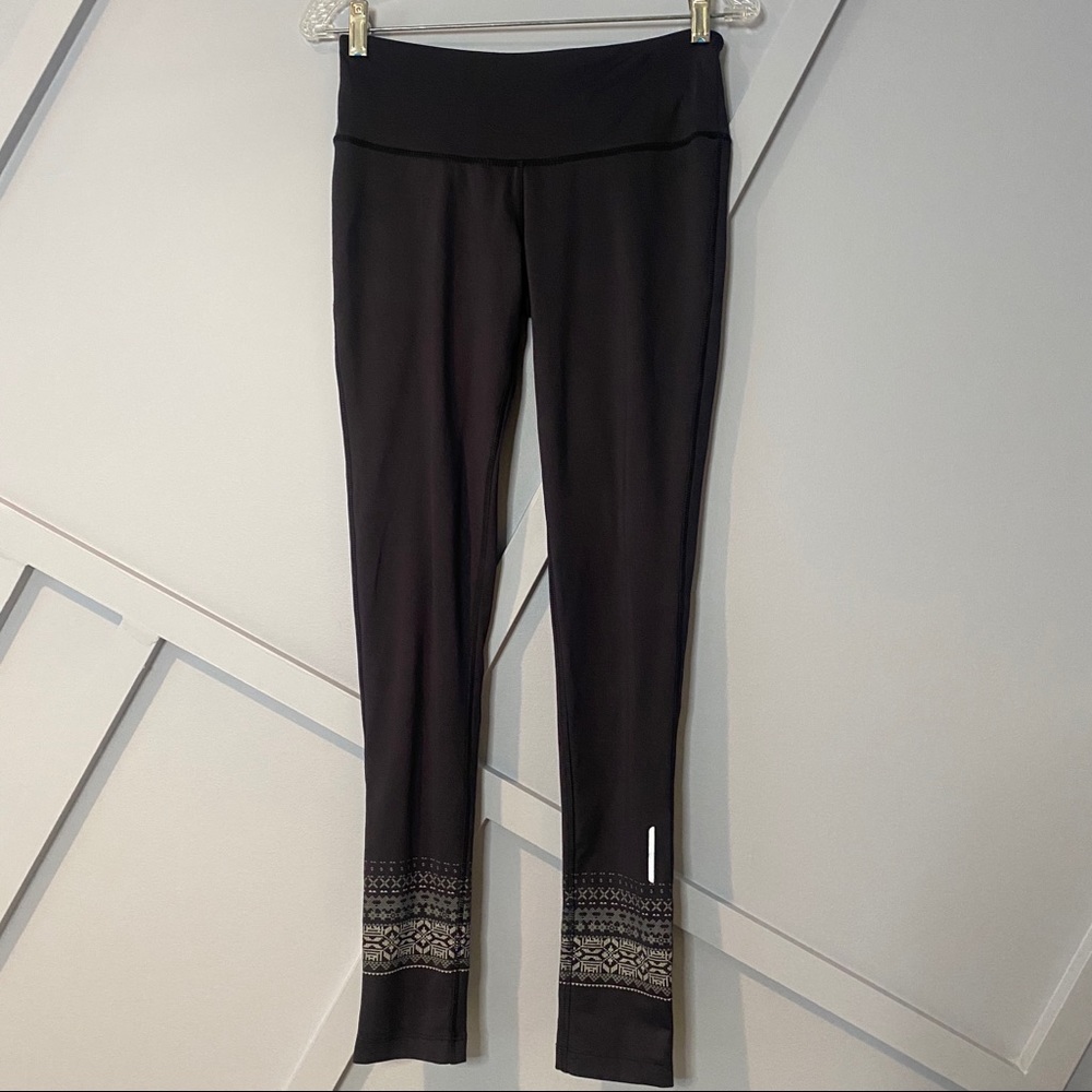 Mondetta draw string aztec print leggings tights